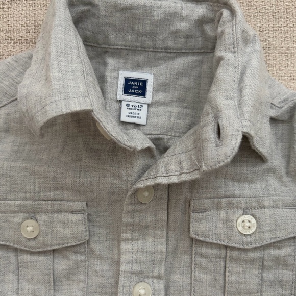 Janie and Jack Baby Boy Button Down Shirts Size 6-12 Months - Picture 4 of 10